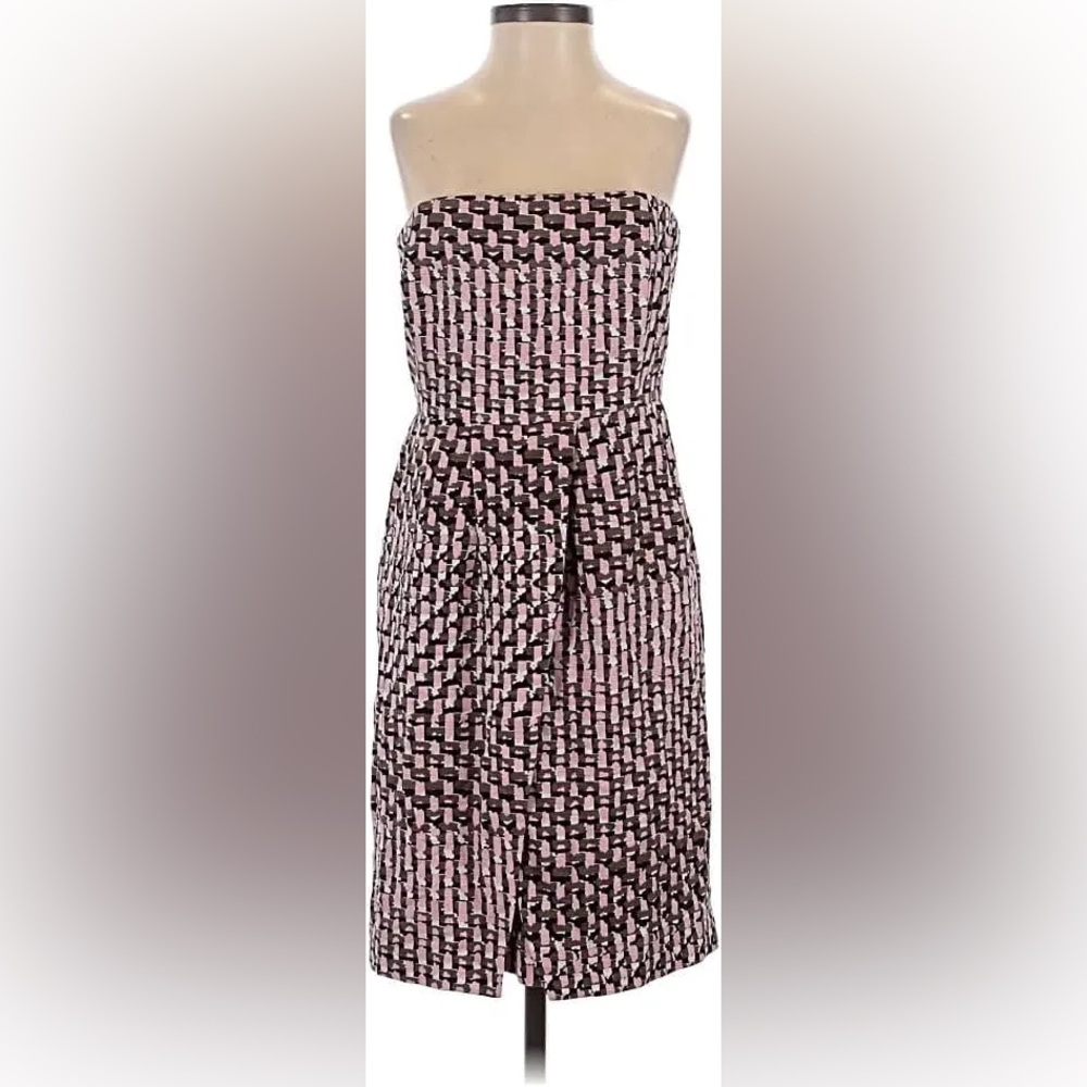 Banana Republic Strapless Pink and Black Dress